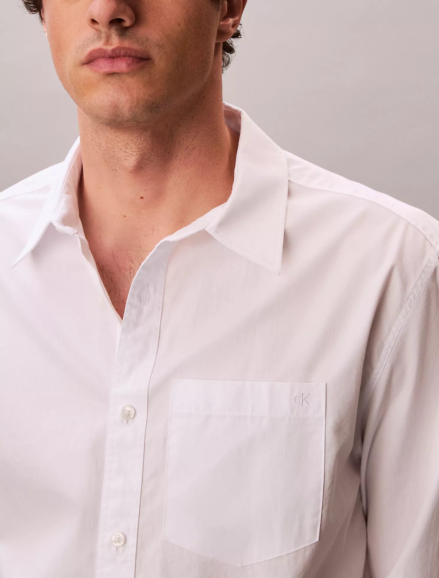 Washed Poplin Relaxed Button-Down Shirt