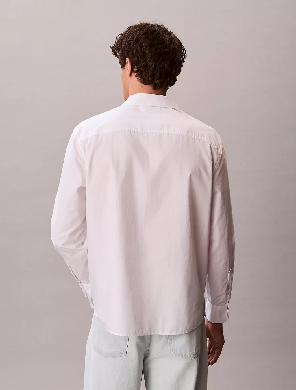Washed Poplin Relaxed Button-Down Shirt
