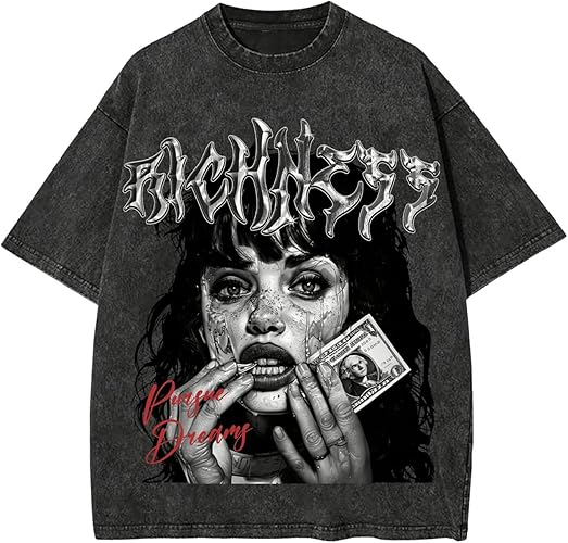 Milumia Men's Graphic T Shirt Figure Letter Print Short Sleeve Vintage Tee Tops