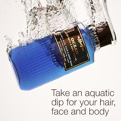 Bath & Body Works 3-in-1 Hair, Face & Body Wash for Men – Ocean Scent, Men's Shampoo & Cleanser with Pro-Vitamin B5 & Aloe, Coastal Air & Cypress Scent, 10 fl oz - 2 Pack